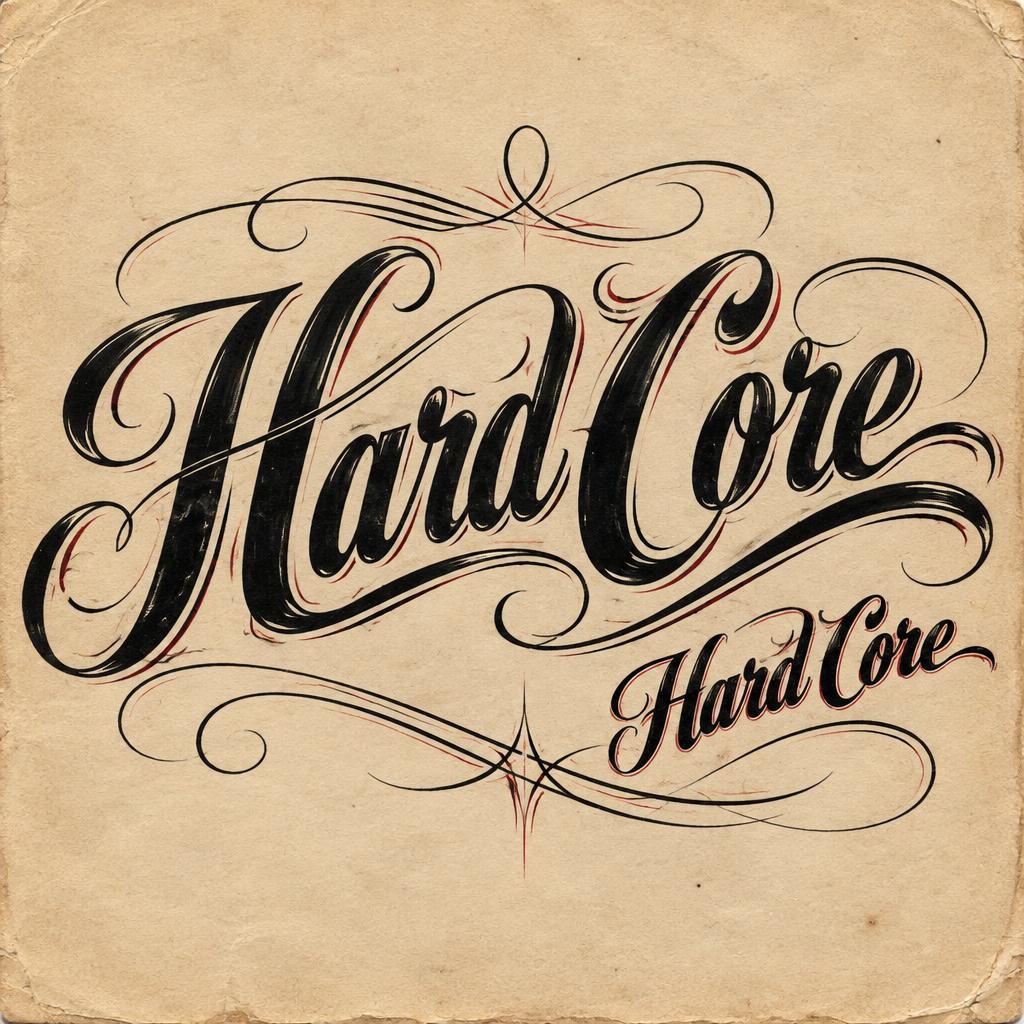 "Hard Core" — Chicano | AI Text Effect Generator