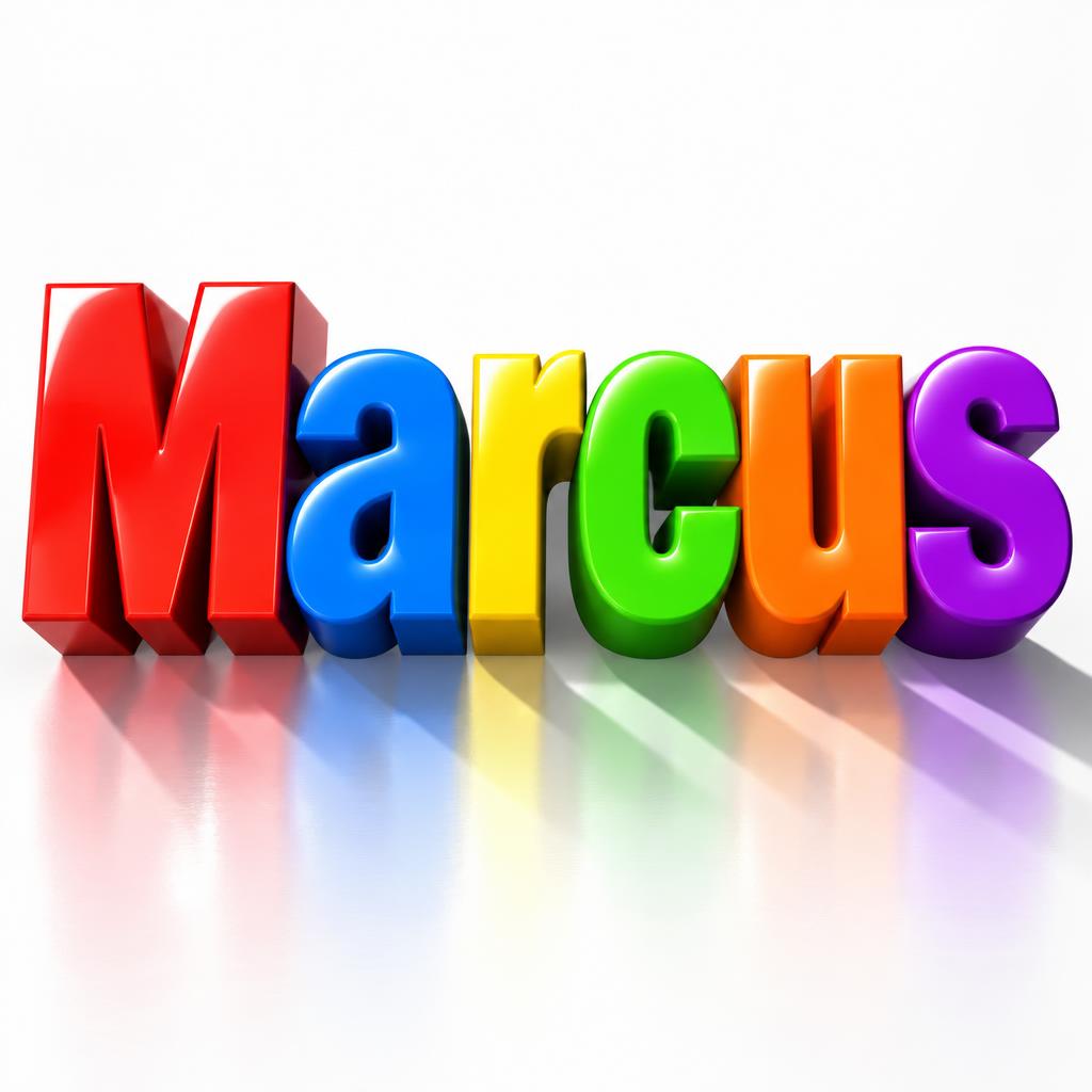 "Marcus" — 3d Bold | AI Text Effect Generator